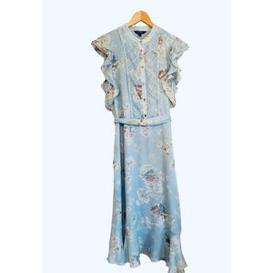 Lauren Ralph Lauren
Floral-Print Ruffle Midi Dress Womens Size 16 Ethereal